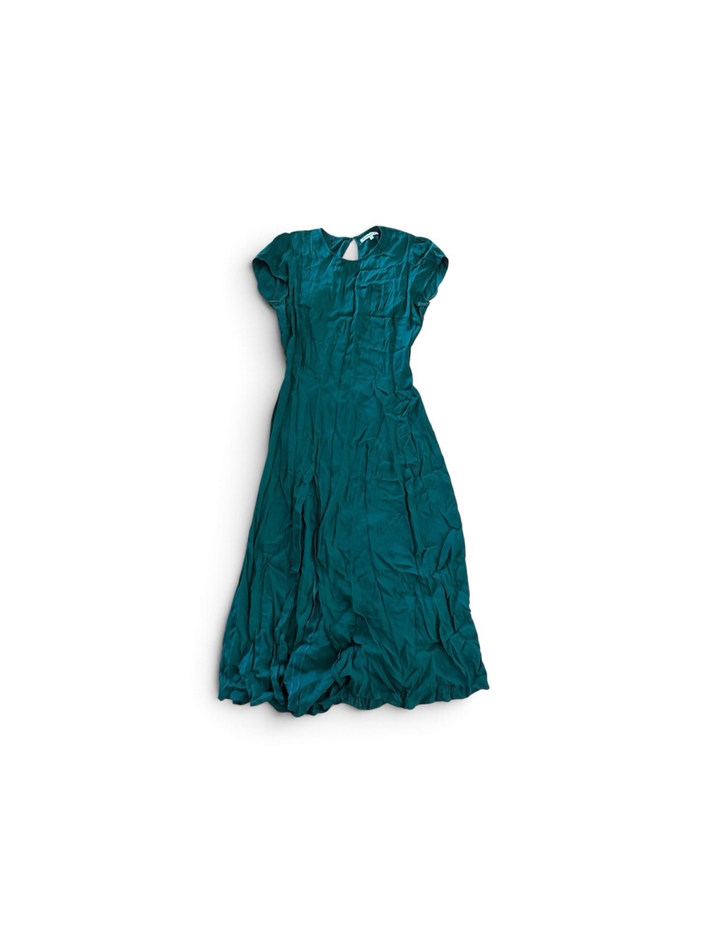 Reformation Teal Cap-Sleeve Maxi Dress